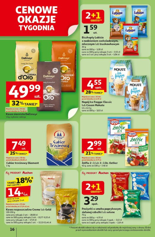 Auchan - gazetka promocyjna Gazetka Pewność niskich cen Hipermarket Auchan od czwartku 17.07 do środy 23.07 - strona 16