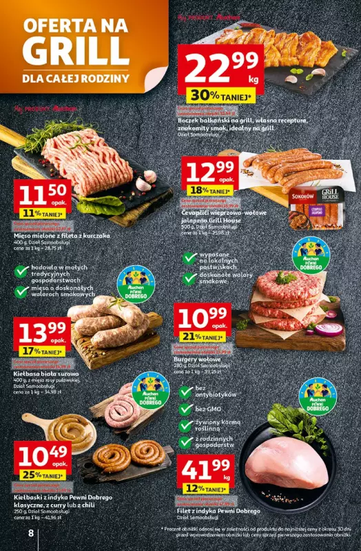 Auchan - gazetka promocyjna Gazetka Pewność niskich cen Hipermarket Auchan od czwartku 17.07 do środy 23.07 - strona 8