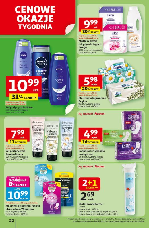 Auchan - gazetka promocyjna Gazetka Pewność niskich cen Hipermarket Auchan od czwartku 17.07 do środy 23.07 - strona 22
