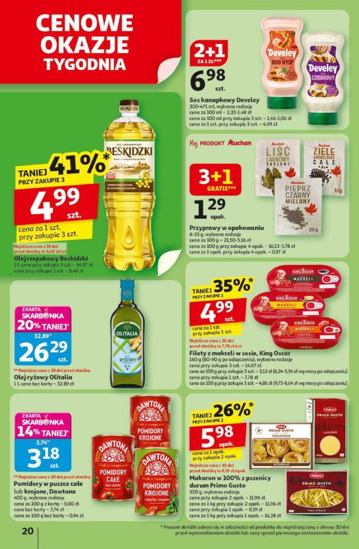 Auchan - gazetka promocyjna Gazetka Pewność niskich cen Hipermarket Auchan od czwartku 17.07 do środy 23.07 - strona 20