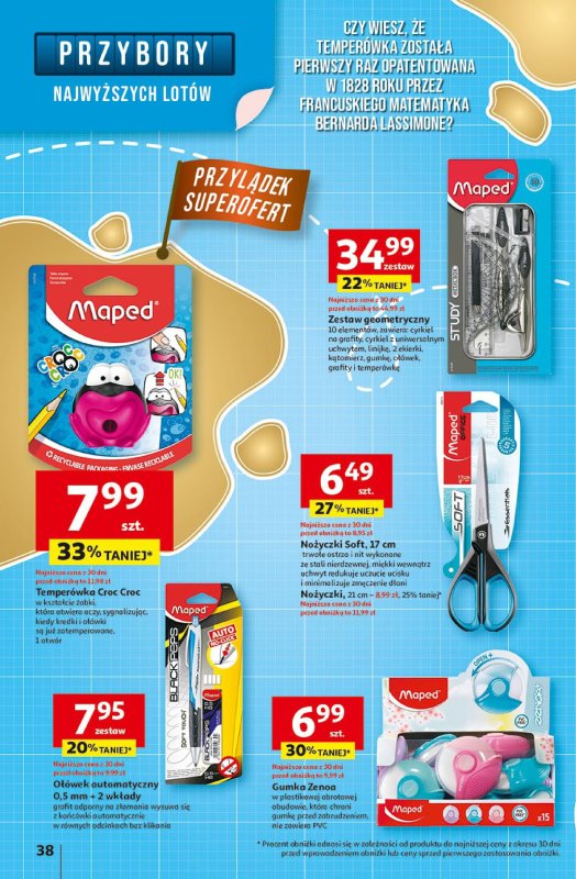 Auchan - gazetka promocyjna Gazetka Pewność niskich cen Hipermarket Auchan od czwartku 17.07 do środy 23.07 - strona 38