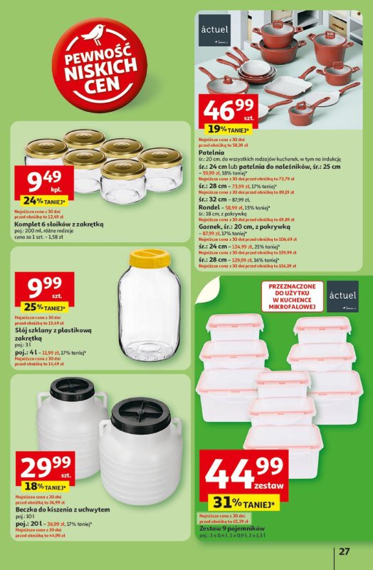 Auchan - gazetka promocyjna Gazetka Pewność niskich cen Hipermarket Auchan od czwartku 17.07 do środy 23.07 - strona 27