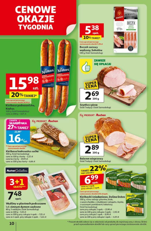 Auchan - gazetka promocyjna Gazetka Pewność niskich cen Hipermarket Auchan od czwartku 17.07 do środy 23.07 - strona 10