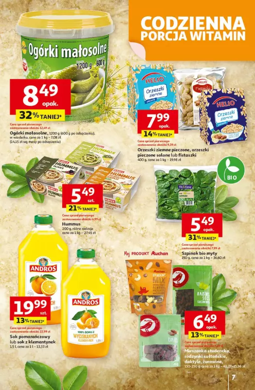 Auchan - gazetka promocyjna Gazetka Pewność niskich cen Hipermarket Auchan od czwartku 17.07 do środy 23.07 - strona 7