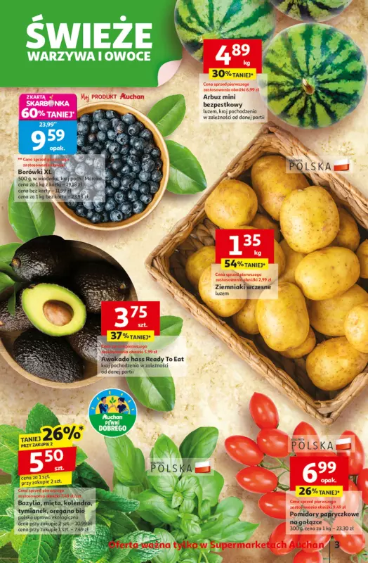 Auchan - gazetka promocyjna Pewność niskich cen Supermarket   - strona 3