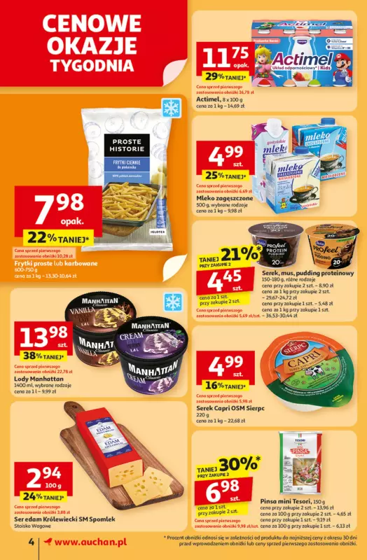 Auchan - gazetka promocyjna Pewność niskich cen Supermarket  do środy 30.07 - strona 4