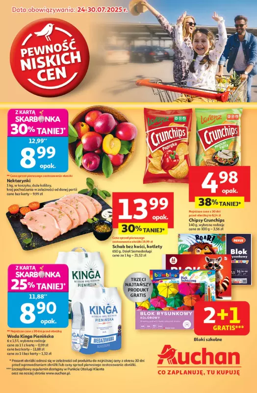 Auchan - gazetka promocyjna Pewność niskich cen Hipermarket  