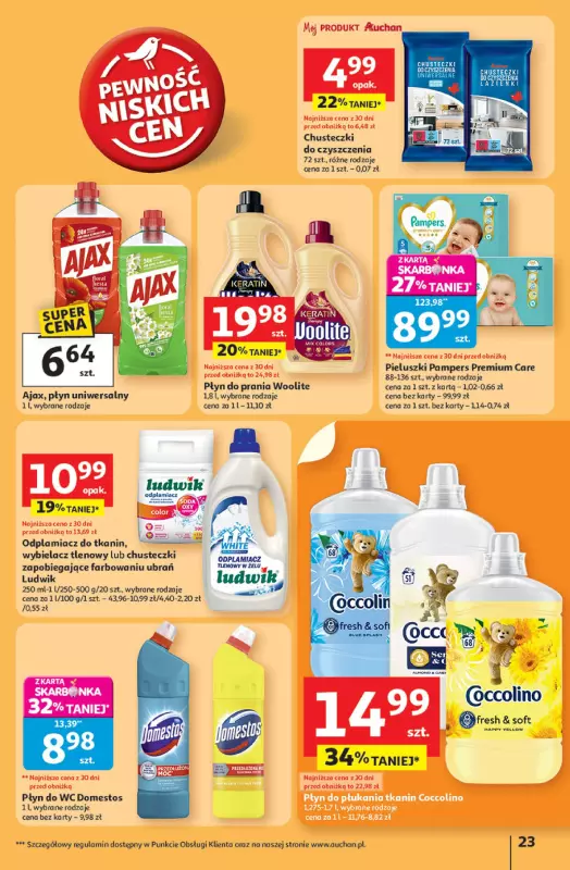 Auchan - gazetka promocyjna Pewność niskich cen Hipermarket od czwartku 24.07 do środy 30.07 - strona 23