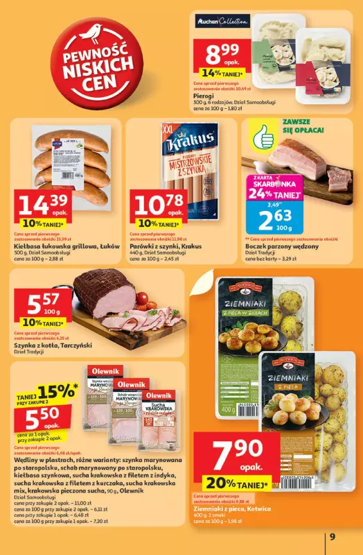 Auchan - gazetka promocyjna Pewność niskich cen Hipermarket  do środy 30.07 - strona 9