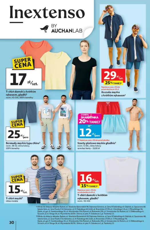 Auchan - gazetka promocyjna Pewność niskich cen Hipermarket od czwartku 24.07 do środy 30.07 - strona 30