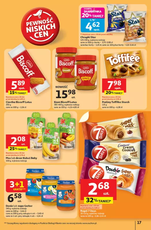 Auchan - gazetka promocyjna Pewność niskich cen Hipermarket  do środy 30.07 - strona 17