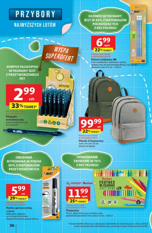 Auchan - gazetka promocyjna Pewność niskich cen Hipermarket od czwartku 24.07 do środy 30.07 - strona 36