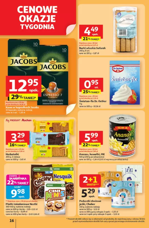 Auchan - gazetka promocyjna Pewność niskich cen Hipermarket od czwartku 24.07 do środy 30.07 - strona 16