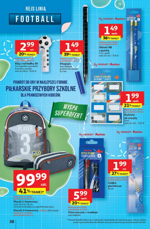 Auchan - gazetka promocyjna Pewność niskich cen Hipermarket od czwartku 24.07 do środy 30.07 - strona 38