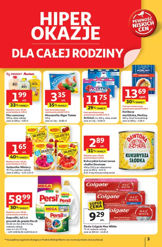 Auchan - gazetka promocyjna Pewność niskich cen Hipermarket   - strona 3