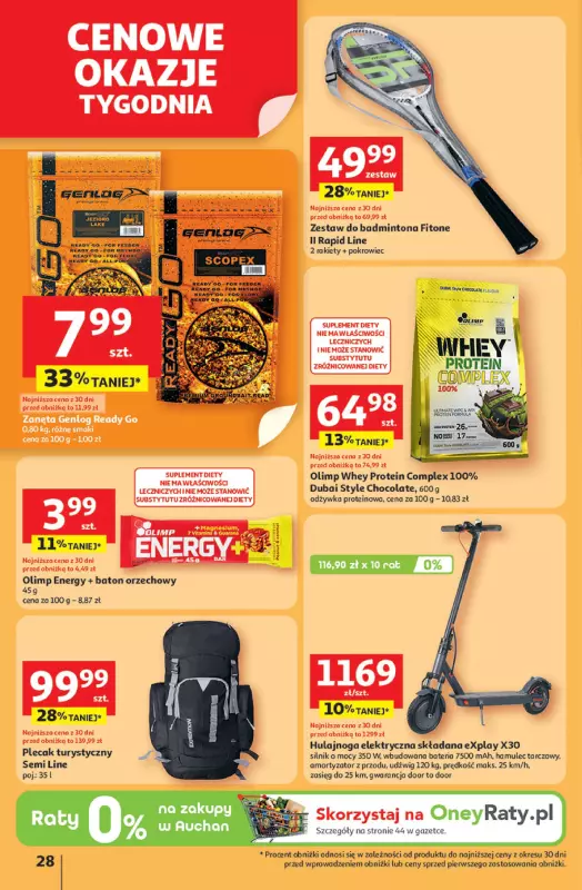 Auchan - gazetka promocyjna Pewność niskich cen Hipermarket od czwartku 24.07 do środy 30.07 - strona 28