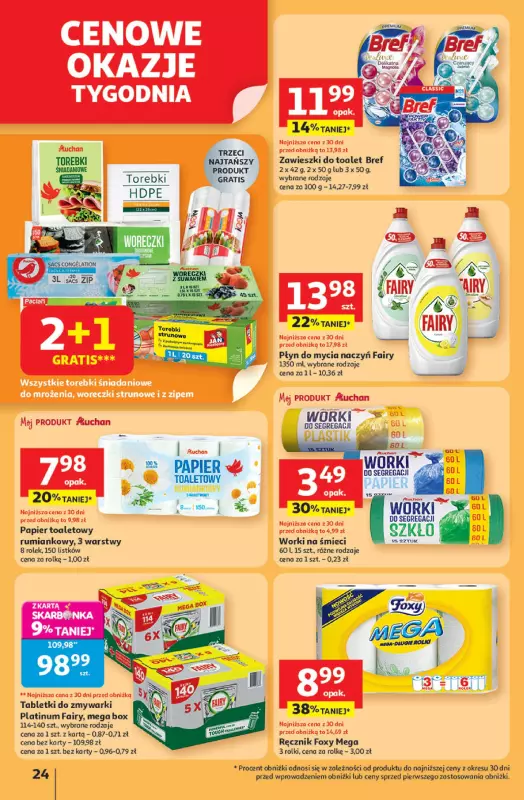 Auchan - gazetka promocyjna Pewność niskich cen Hipermarket od czwartku 24.07 do środy 30.07 - strona 24