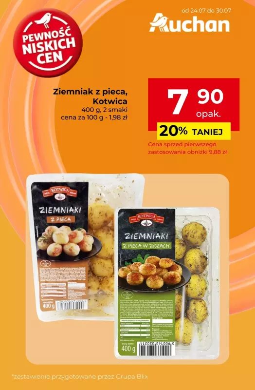 Auchan - gazetka promocyjna Produkty na pyszny obiad w super cenach! od czwartku 24.07 do środy 30.07 - strona 4