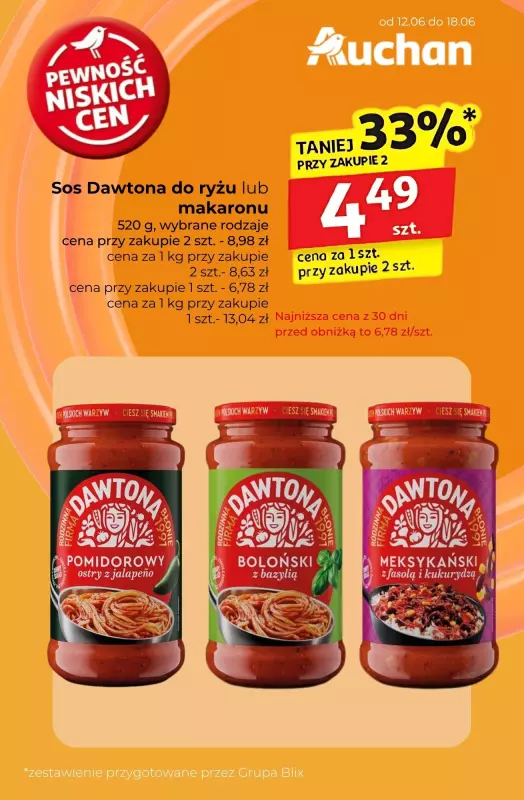 Auchan - gazetka promocyjna Produkty na pyszny obiad w super cenach! od czwartku 24.07 do środy 30.07 - strona 2
