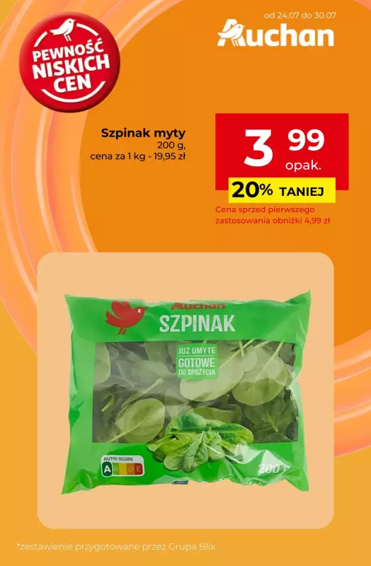 Auchan - gazetka promocyjna Produkty na pyszny obiad w super cenach! od czwartku 24.07 do środy 30.07 - strona 7