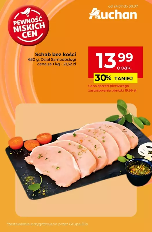Auchan - gazetka promocyjna Produkty na pyszny obiad w super cenach! od czwartku 24.07 do środy 30.07 - strona 3