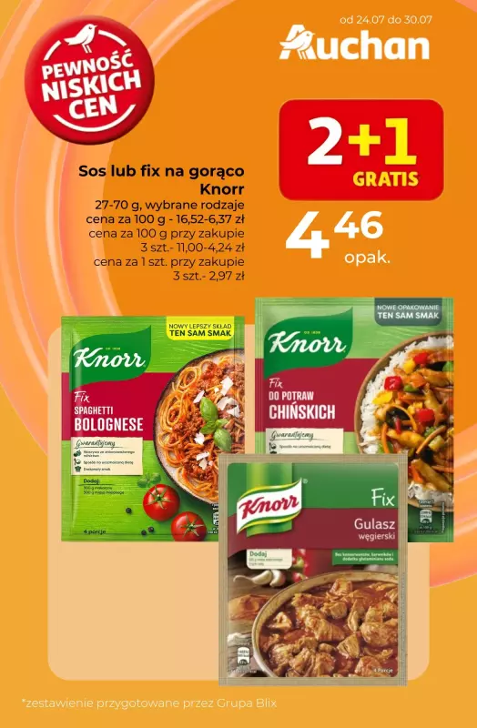 Auchan - gazetka promocyjna Produkty na pyszny obiad w super cenach! od czwartku 24.07 do środy 30.07 - strona 9