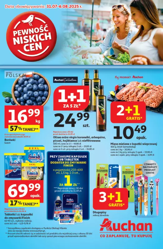 Auchan - gazetka promocyjna Pewność niskich cen Hipermarket  
