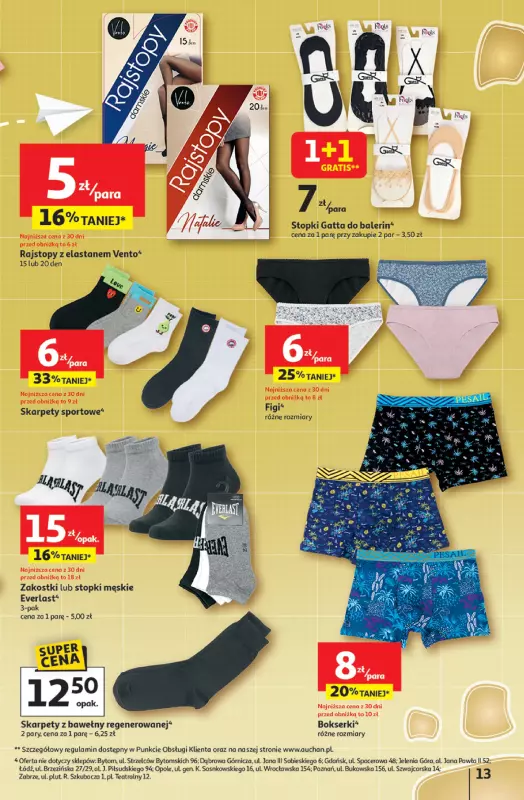 Auchan - gazetka promocyjna Pewność niskich cen Hipermarket  do środy 06.08 - strona 13