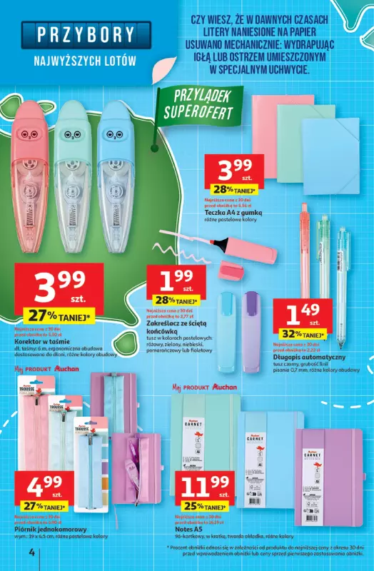 Auchan - gazetka promocyjna Pewność niskich cen Hipermarket  do środy 06.08 - strona 4