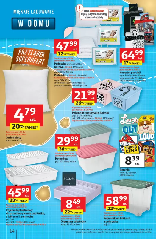 Auchan - gazetka promocyjna Pewność niskich cen Hipermarket  do środy 06.08 - strona 14
