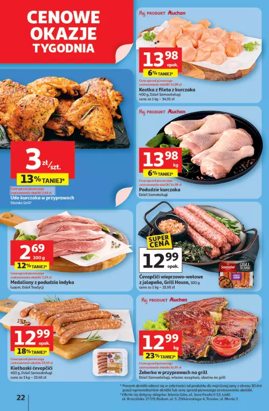 Auchan - gazetka promocyjna Pewność niskich cen Hipermarket  do środy 06.08 - strona 22