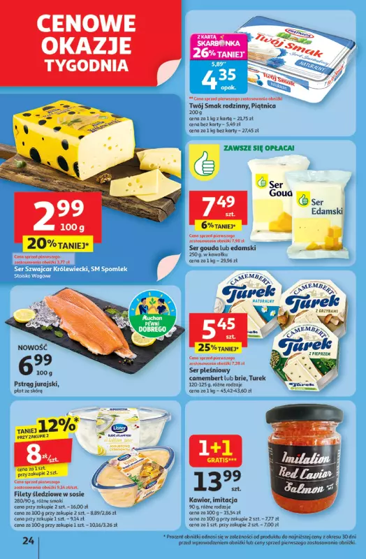 Auchan - gazetka promocyjna Pewność niskich cen Hipermarket od czwartku 31.07 do środy 06.08 - strona 24