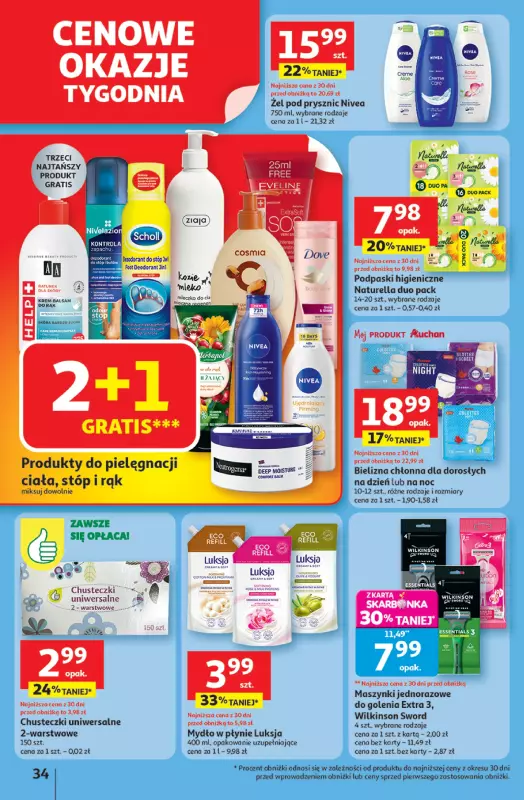Auchan - gazetka promocyjna Pewność niskich cen Hipermarket  do środy 06.08 - strona 34