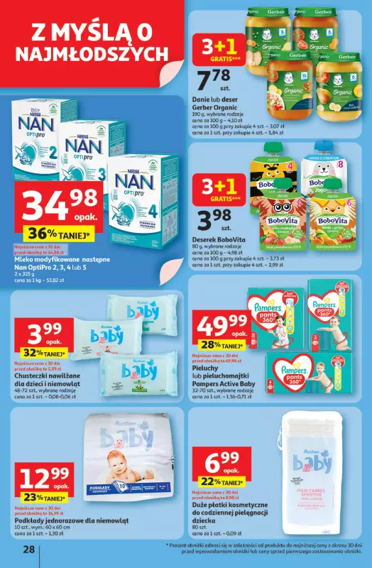 Auchan - gazetka promocyjna Pewność niskich cen Hipermarket  do środy 06.08 - strona 28