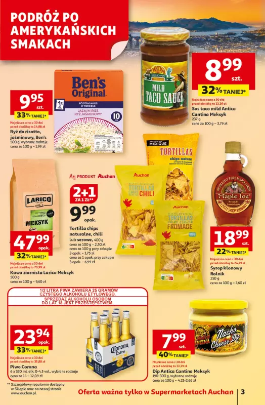 Auchan - gazetka promocyjna Pewność niskich cen Supermarket  do środy 13.08 - strona 3