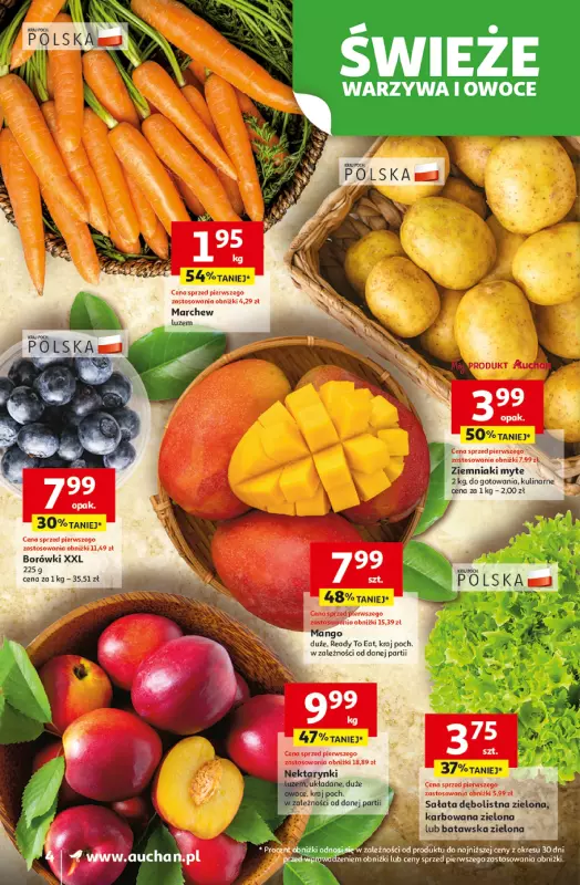 Auchan - gazetka promocyjna Pewność niskich cen Supermarket  do środy 13.08 - strona 4