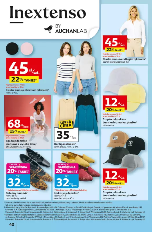 Auchan - gazetka promocyjna Pewność niskich cen Hipermarket od czwartku 07.08 do środy 13.08 - strona 40