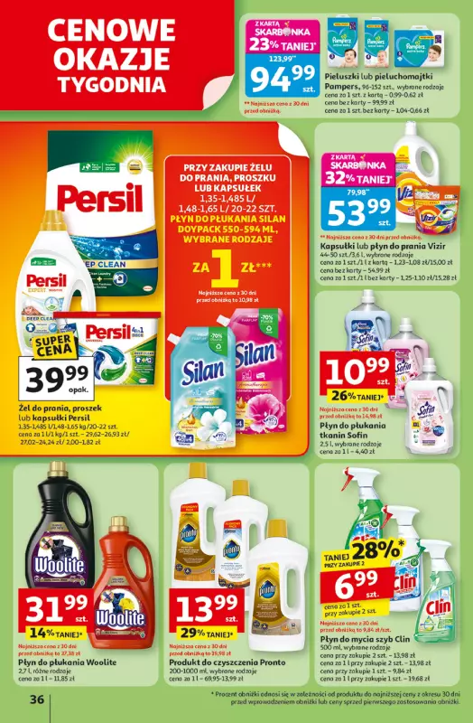 Auchan - gazetka promocyjna Pewność niskich cen Hipermarket od czwartku 07.08 do środy 13.08 - strona 36
