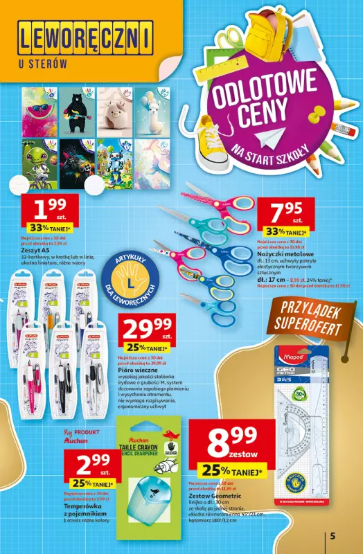 Auchan - gazetka promocyjna Pewność niskich cen Hipermarket od czwartku 07.08 do środy 13.08 - strona 5
