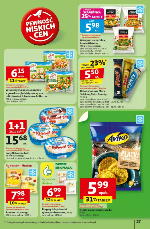 Auchan - gazetka promocyjna Pewność niskich cen Hipermarket od czwartku 07.08 do środy 13.08 - strona 27