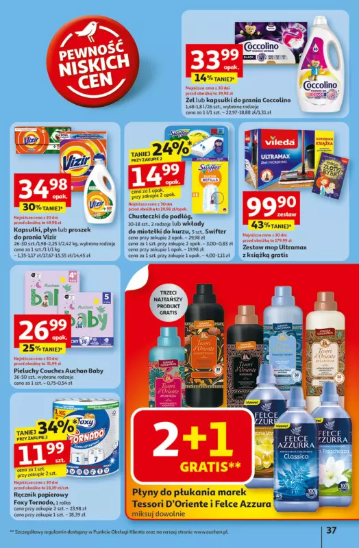 Auchan - gazetka promocyjna Odlotowe ceny na start szkoły Hipermarket od czwartku 14.08 do środy 20.08 - strona 37