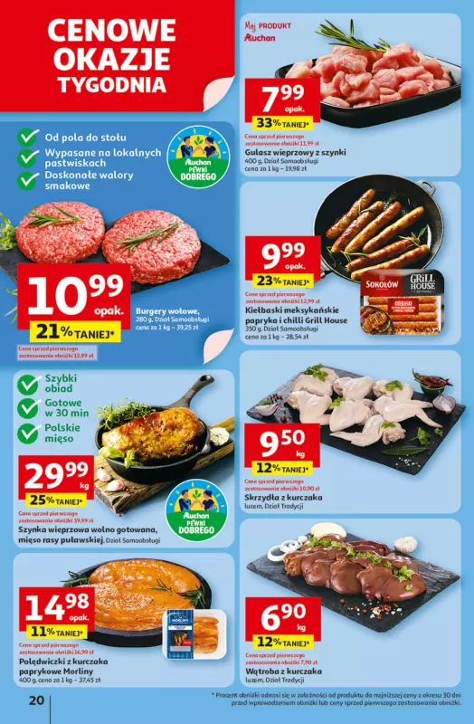 Auchan - gazetka promocyjna Odlotowe ceny na start szkoły Hipermarket od czwartku 14.08 do środy 20.08 - strona 20