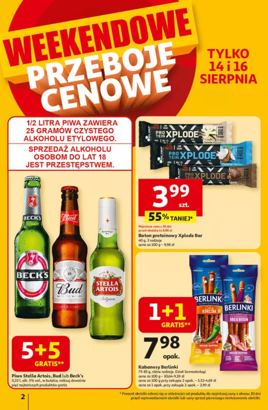 Auchan - gazetka promocyjna Odlotowe ceny na start szkoły Hipermarket od czwartku 14.08 do środy 20.08 - strona 2