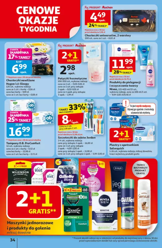 Auchan - gazetka promocyjna Odlotowe ceny na start szkoły Hipermarket od czwartku 14.08 do środy 20.08 - strona 34