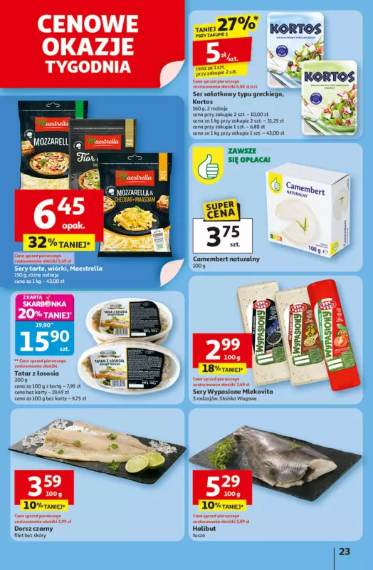 Auchan - gazetka promocyjna Odlotowe ceny na start szkoły Hipermarket od czwartku 14.08 do środy 20.08 - strona 23