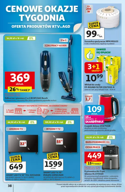 Auchan - gazetka promocyjna Odlotowe ceny na start szkoły Hipermarket od czwartku 14.08 do środy 20.08 - strona 38