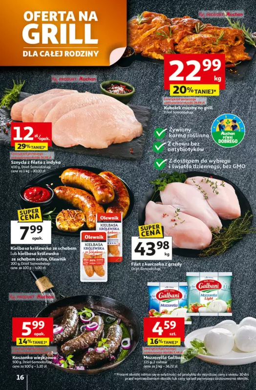 Auchan - gazetka promocyjna Odlotowe ceny na start szkoły Hipermarket od czwartku 14.08 do środy 20.08 - strona 16
