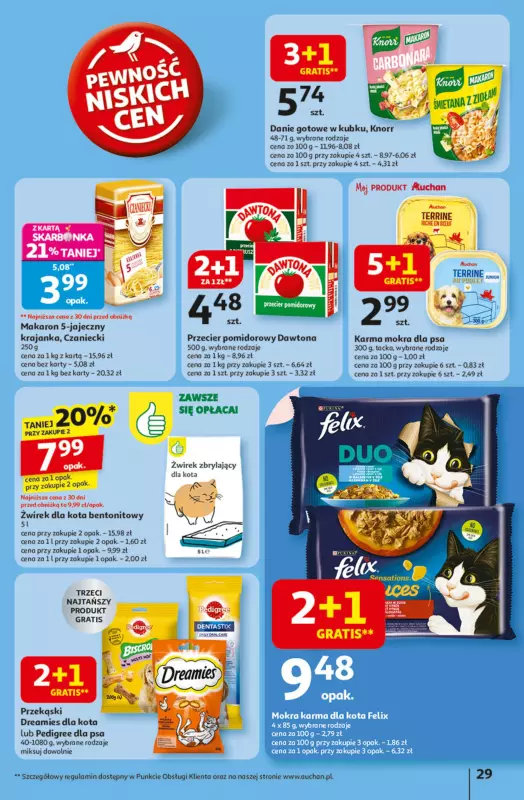 Auchan - gazetka promocyjna Odlotowe ceny na start szkoły Hipermarket  do środy 20.08 - strona 29