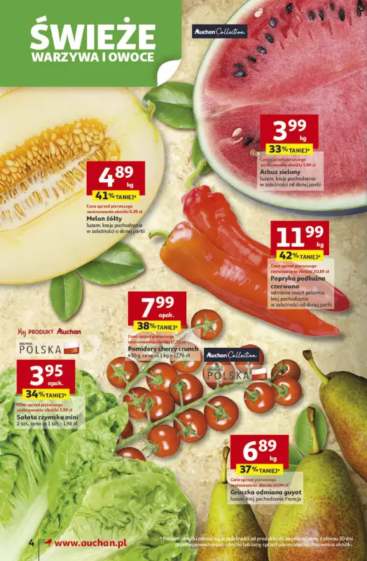 Auchan - gazetka promocyjna Odlotowe ceny na start szkoły Supermarket od czwartku 14.08 do środy 20.08 - strona 4
