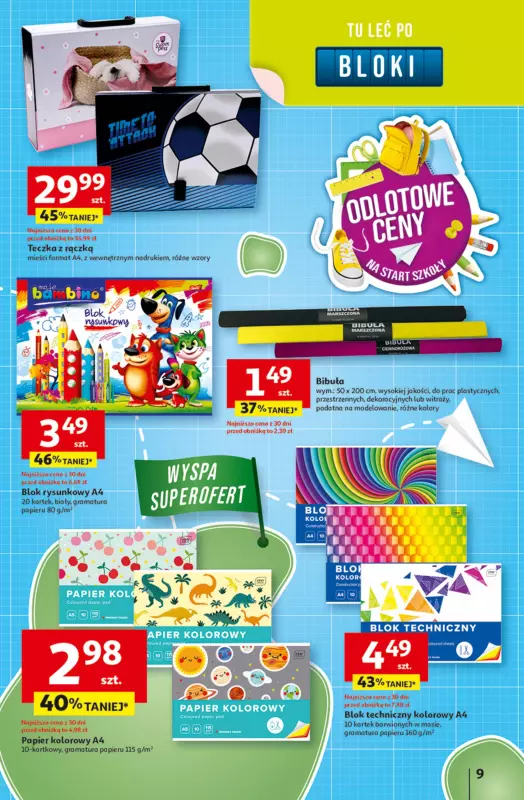 Auchan - gazetka promocyjna Gazetka Odlotowe ceny na start szkoły Hipermarket Auchan  do środy 27.08 - strona 9